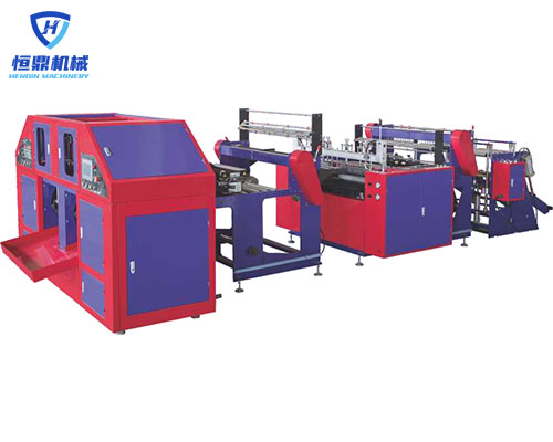 HD-YX500X2 Fully Double Lines Bottom Sealing Bag-on-roll Making Machine With Core
