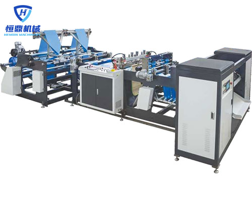HD-WX500X2 Fully Double Lines Bottom Sealing Bag-on-roll Making Machine Without Core