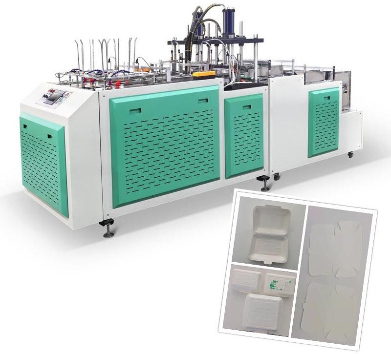 Double Line Model Paper Take-Away Box Forming Machine